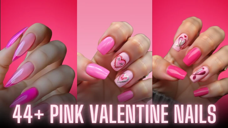 Pink Valentine’s Day Nails