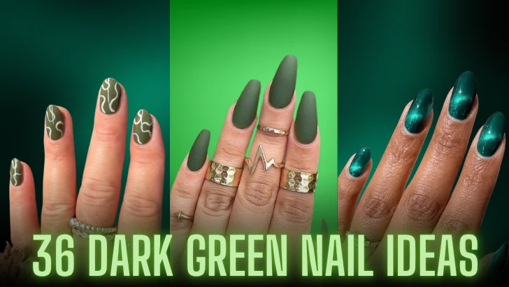 Dark Green Nail Ideas