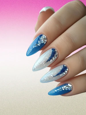 Blue & Silver