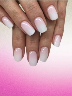 Frosted Ombre Nail