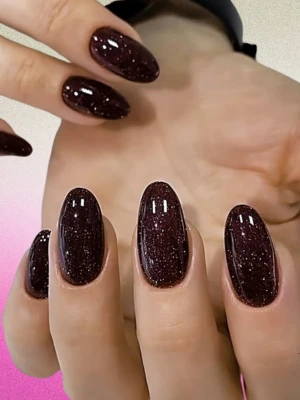 Garnet-Inspired Nails