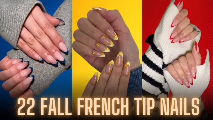Fall French Tip Nails