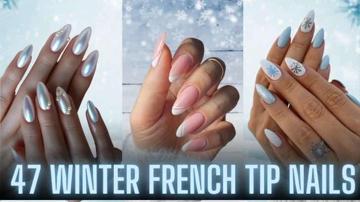 47 Winter French Tip Nails That Are Totally On Trend