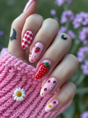 Daisies & Strawberries