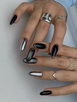Black & Silver
