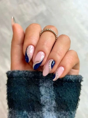 Dark Blue Swirls