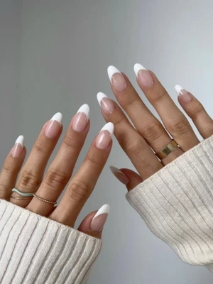 Deep French Manicure