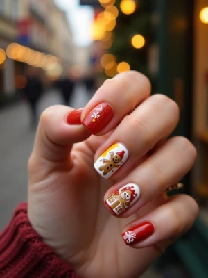 Gingerbread Nails