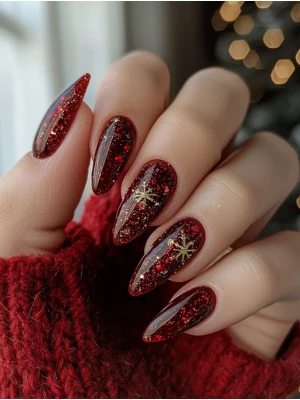 Glittery Red