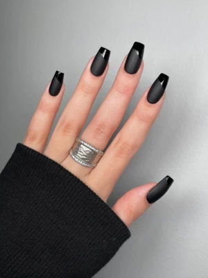 Matte Black French Twist