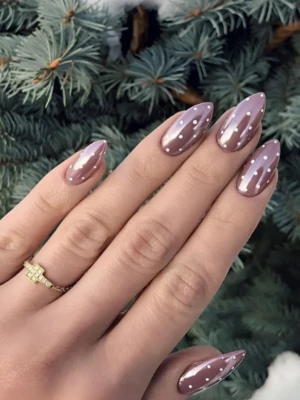 Mauve & Polka Dots