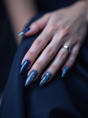 Navy & Glitter