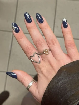 Navy & Silver