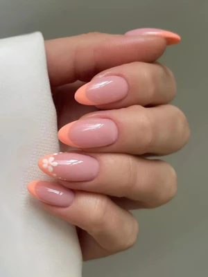 Peach Nails
