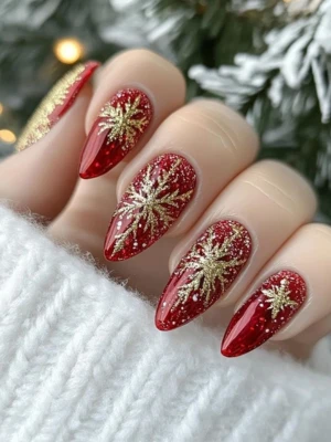 Snowflake Nails