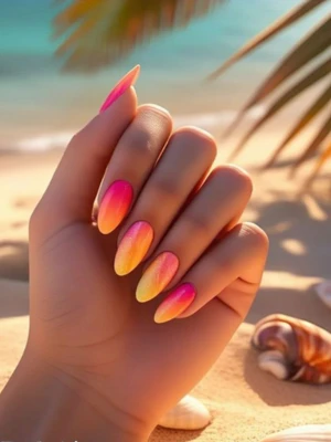 Sunset Gradient Nails