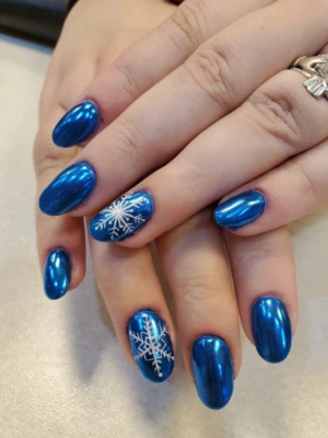 White & Blue