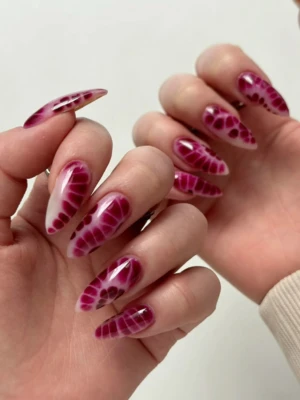 Berry Croc Nails