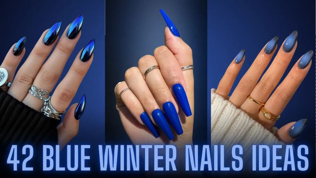 Blue Winter Nails Ideas