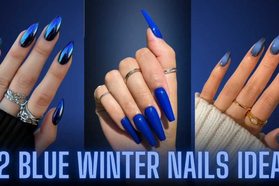 Blue Winter Nails Ideas