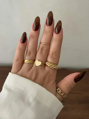Chocolate Brown Nail