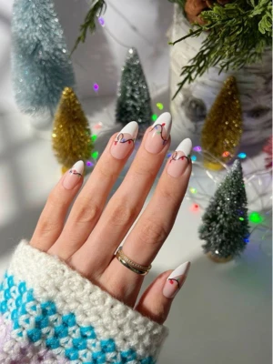 Christmas Lights Nails