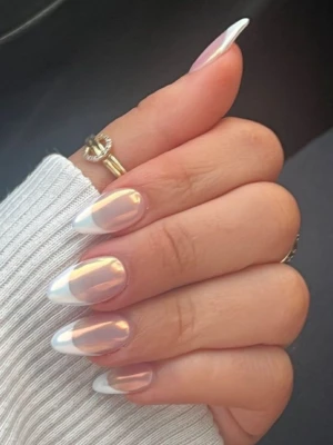 Chrome French Nails
