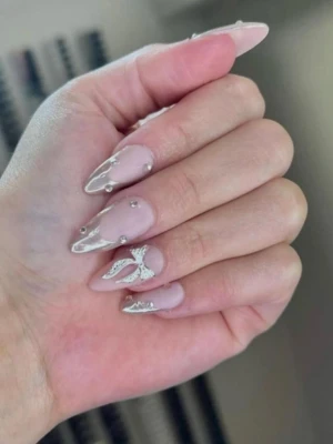 Coquette French Nail