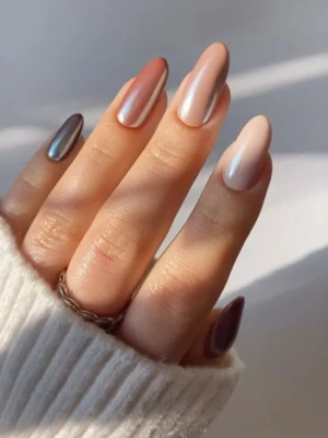 Glazed Skittle Nail