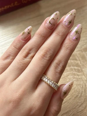 Greek Goddess Starburst Nails