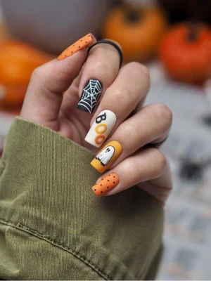 Halloween Mix-and-Match Nails