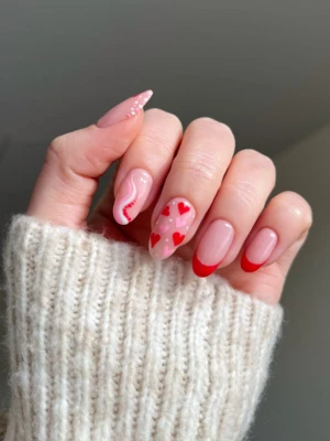 Hearts & Swirls Nails