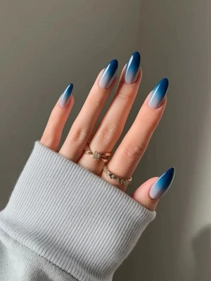 Navy Blue Nail