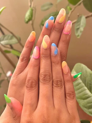 Negative Space Rainbow Fade