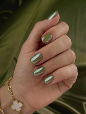 Olive Green Nail