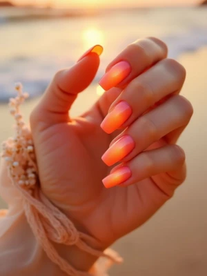 Ombre Sunset Nail