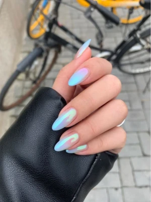 Pastel Iridescent Nails