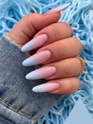 Pink & Blue Nail