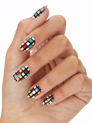 Rainbow Disco Nails
