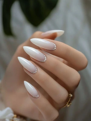 Rhinestone Accents Nail