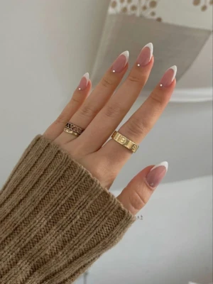 Rhinestone Accents Nails