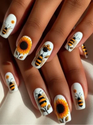 Sunflowers & Bees