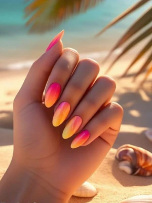 Sunset Glow Nail