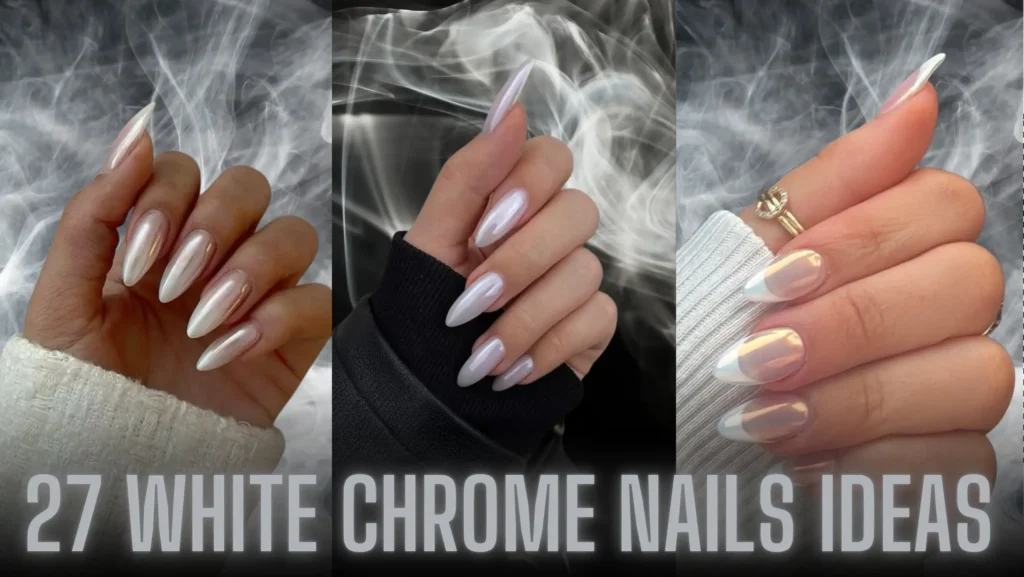 White Chrome Nails
