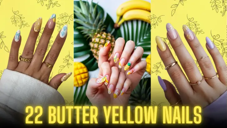 butter yellow nails