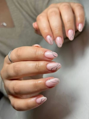 Chrome Swirls Nail
