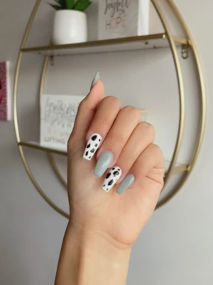 Cow Print Accent Nail