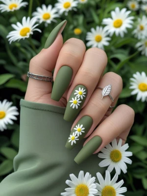 Floral Mani Nail
