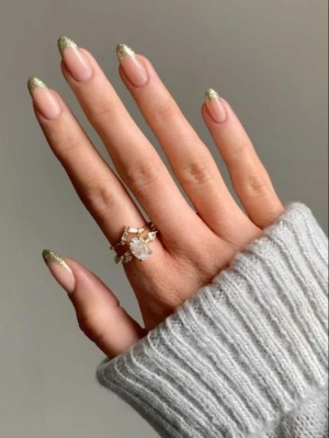 Glitter French Nail