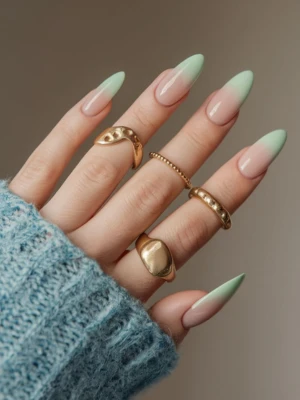 Olive Gradient Nail